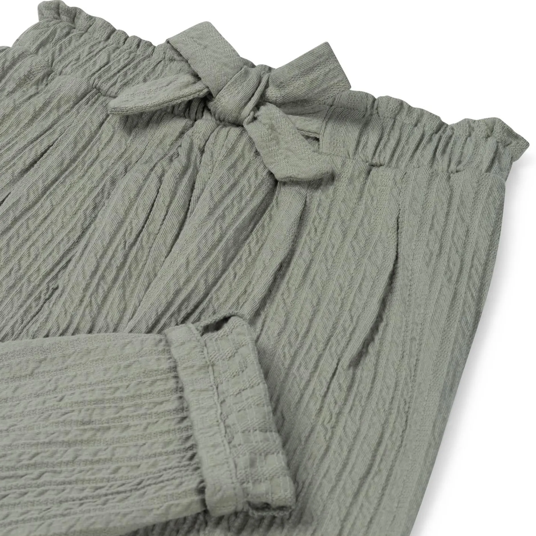 Broeken & Leggings|Broeken & Leggings*Sweet Petit peuter broek Puck effen groen Sage Green