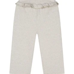 Broeken & Leggings|Broeken & Leggings*Sweet Petit peuter broek Nina effen beige Dark Brown Melange