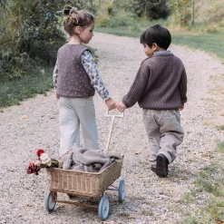 Broeken & Tuinbroeken|Broeken & Leggings*Sweet Petit peuter broek Riv effen taupe Light Clay