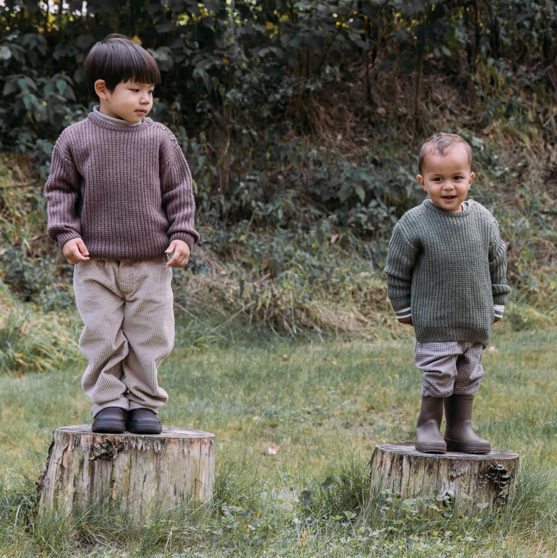 Broeken & Tuinbroeken|Broeken & Leggings*Sweet Petit peuter broek Riv effen taupe Light Clay