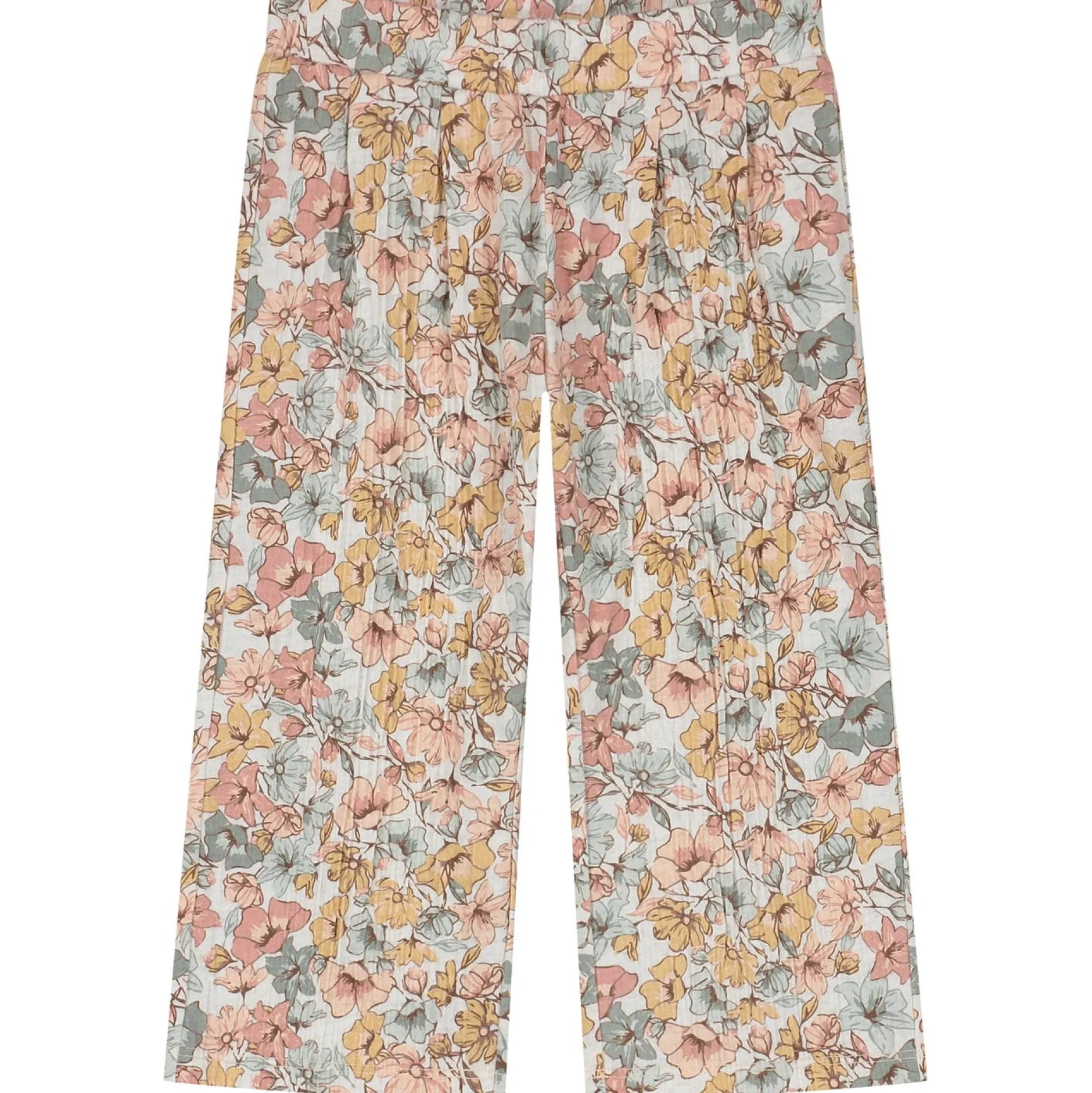 Broeken & Leggings|Broeken & Leggings*Sweet Petit peuter broek Maysa bloemen beige Soft Ecru Melange