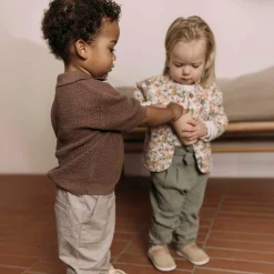 Broeken & Tuinbroeken|Broeken & Leggings*Sweet Petit peuter broek effen bruin Red Brown