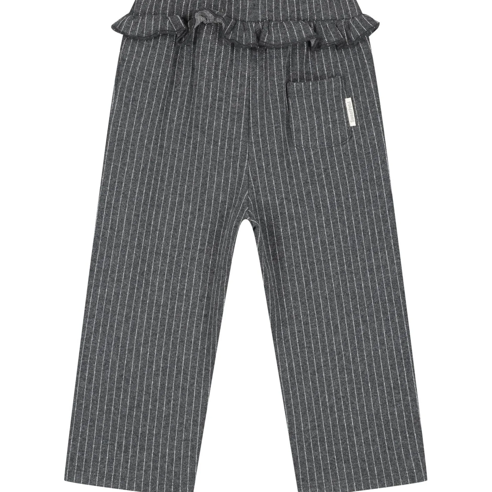 Broeken & Leggings|Broeken & Leggings*Sweet Petit peuter broek Vieve strepen grijs Anthra Grey Melange