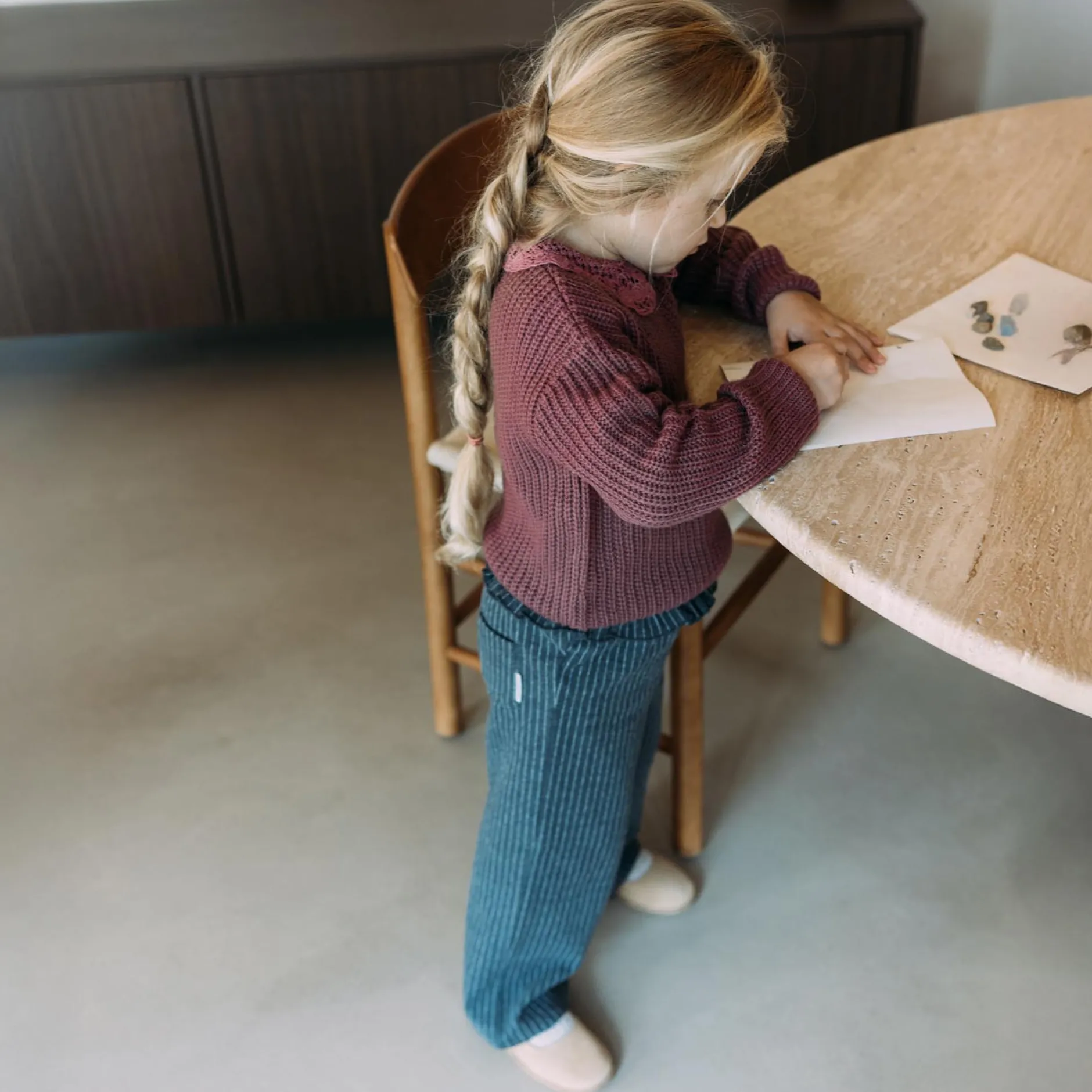 Broeken & Leggings|Broeken & Leggings*Sweet Petit peuter broek Vieve strepen grijs Anthra Grey Melange