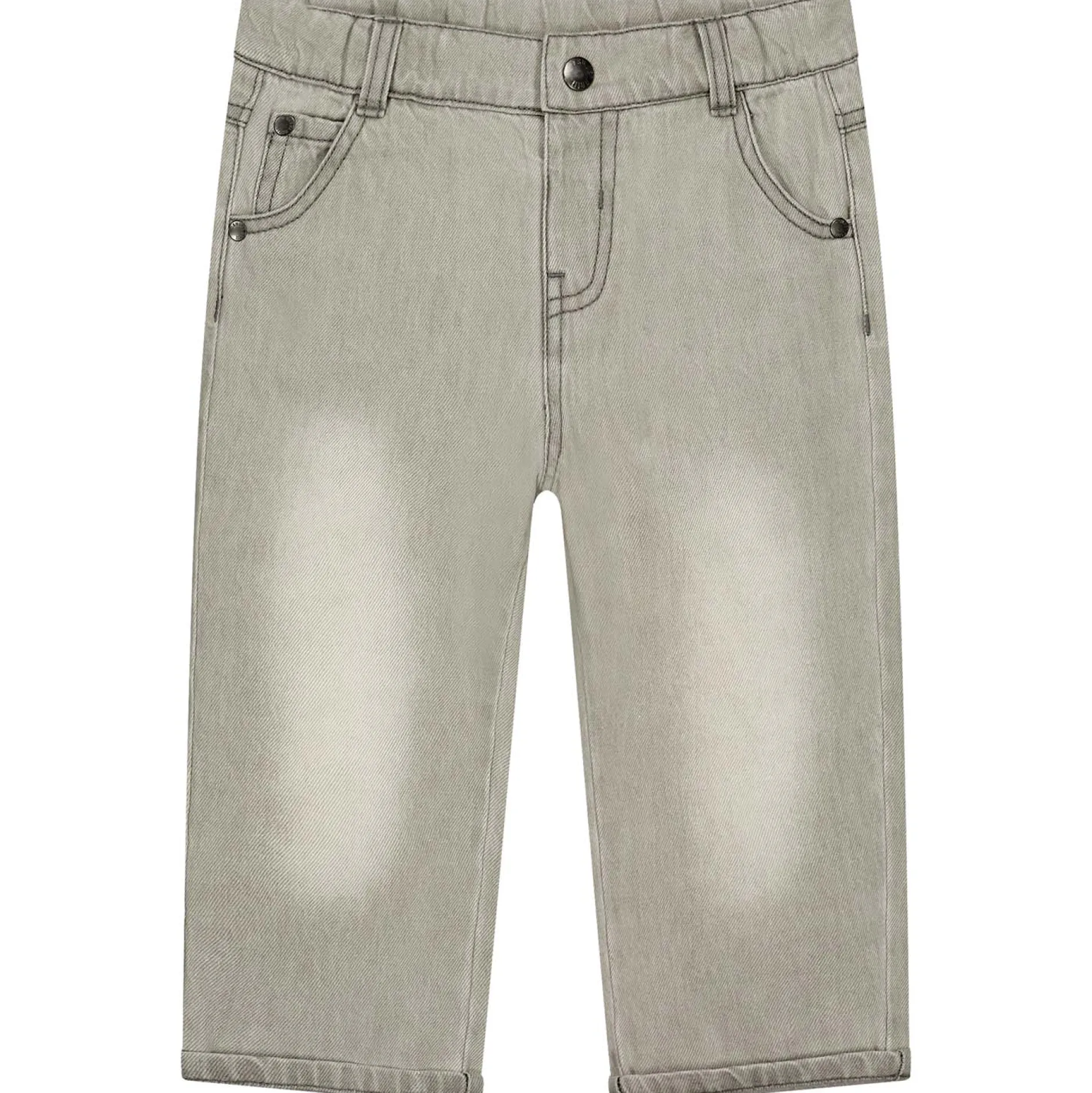 Jeans|Broeken & Tuinbroeken*Sweet Petit peuter broek effen grijs Light Grey Denim