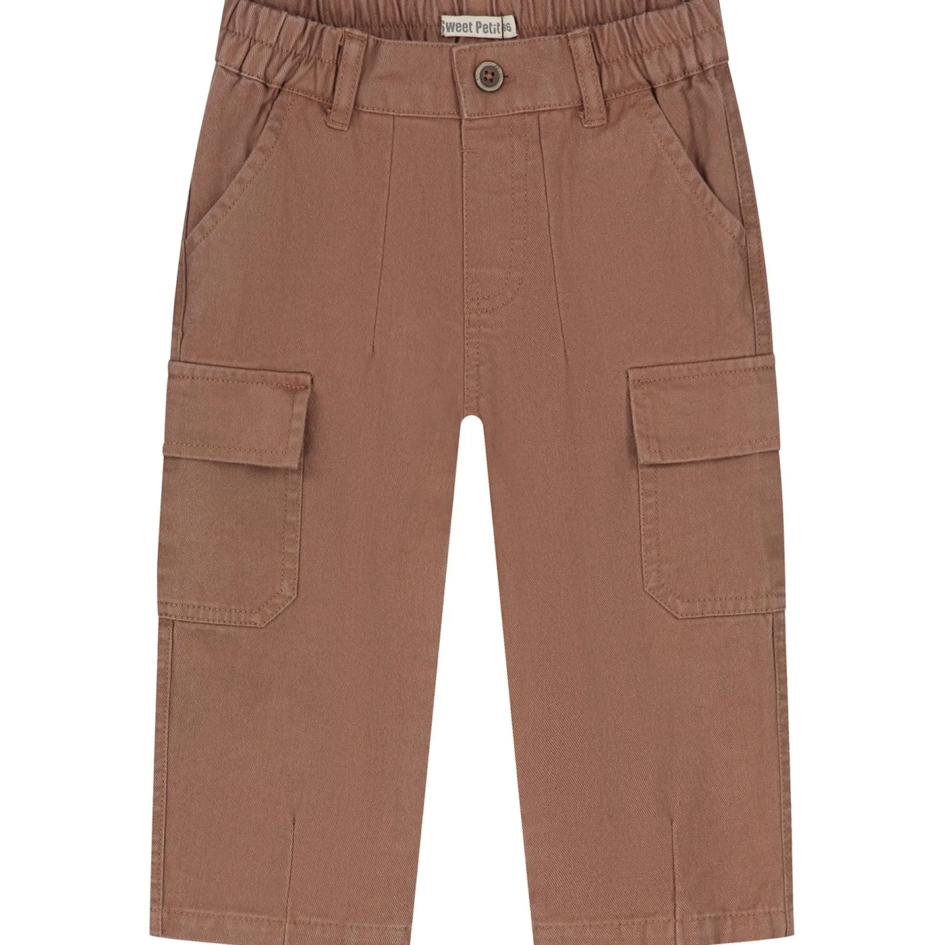Broeken & Tuinbroeken|Broeken & Leggings*Sweet Petit peuter broek effen bruin Red Brown