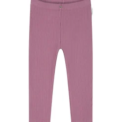 Broeken & Leggings|Broeken & Leggings*Sweet Petit peuter legging Veerle effen roze Dark Mauve Purple