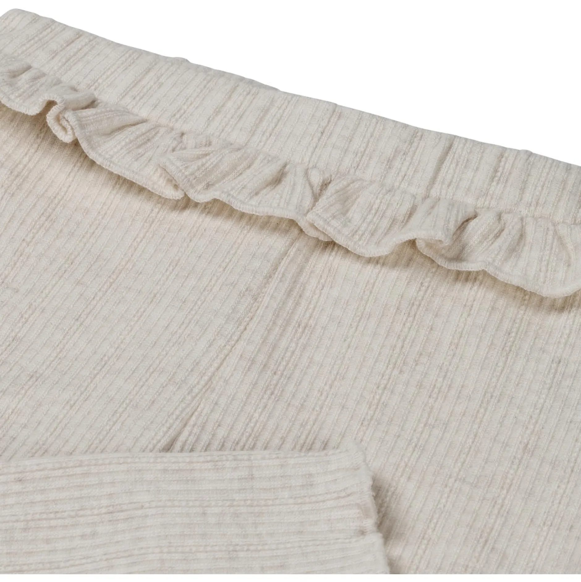 Broeken & Leggings|Broeken & Leggings*Sweet Petit peuter legging Pien effen beige Soft Ecru Melange