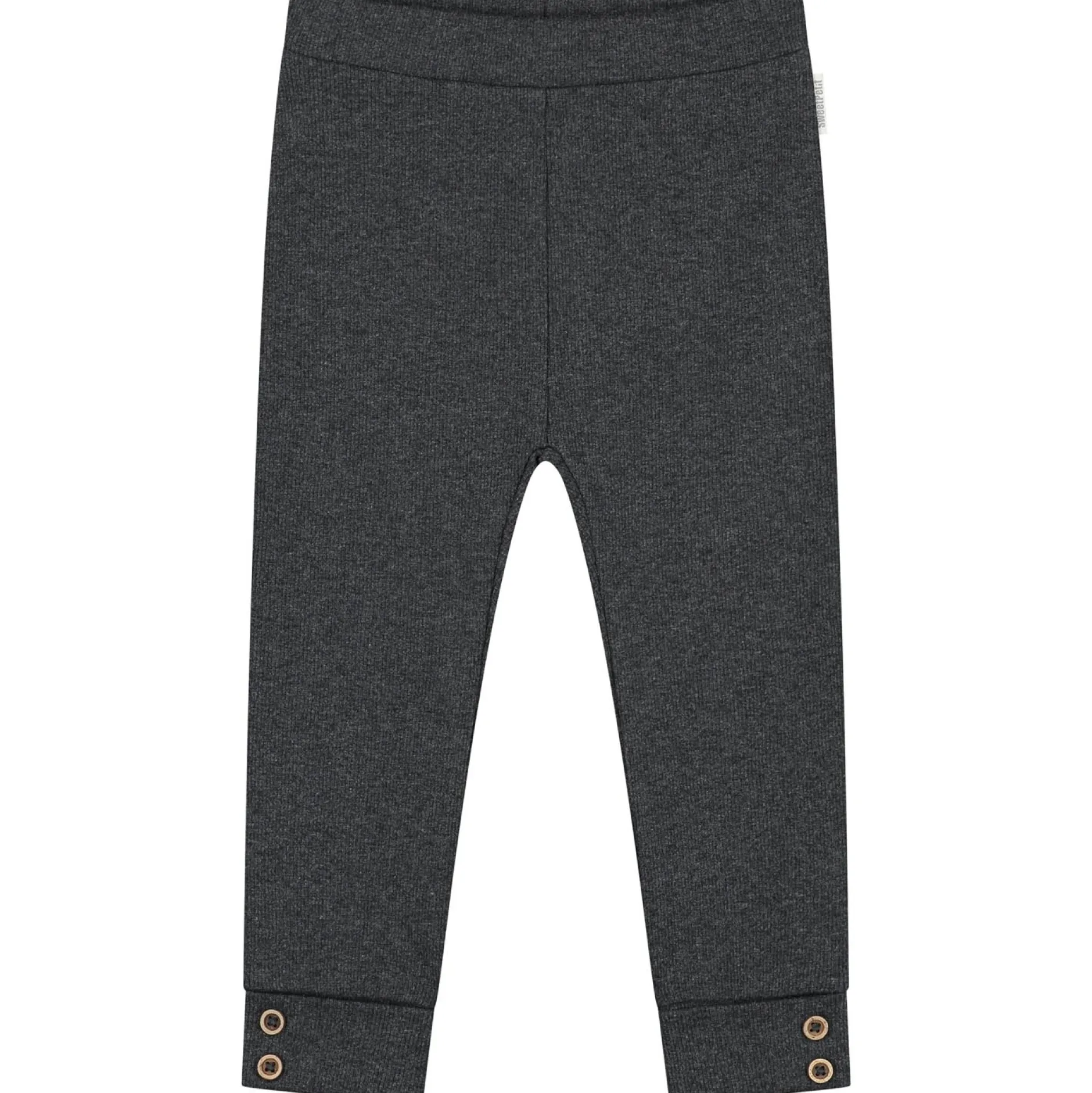 Broeken & Tuinbroeken|Broeken & Leggings*Sweet Petit peuter legging Sam effen antraciet Anthra Grey Melange