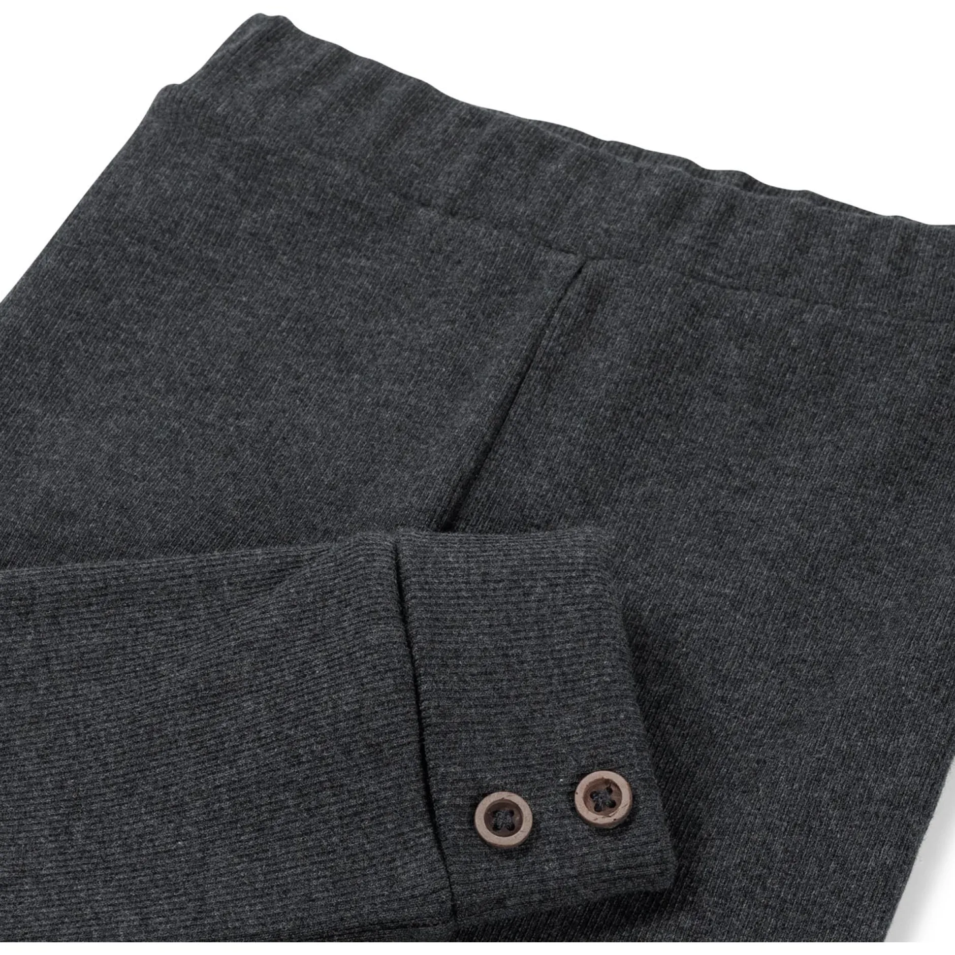 Broeken & Tuinbroeken|Broeken & Leggings*Sweet Petit peuter legging Sam effen antraciet Anthra Grey Melange