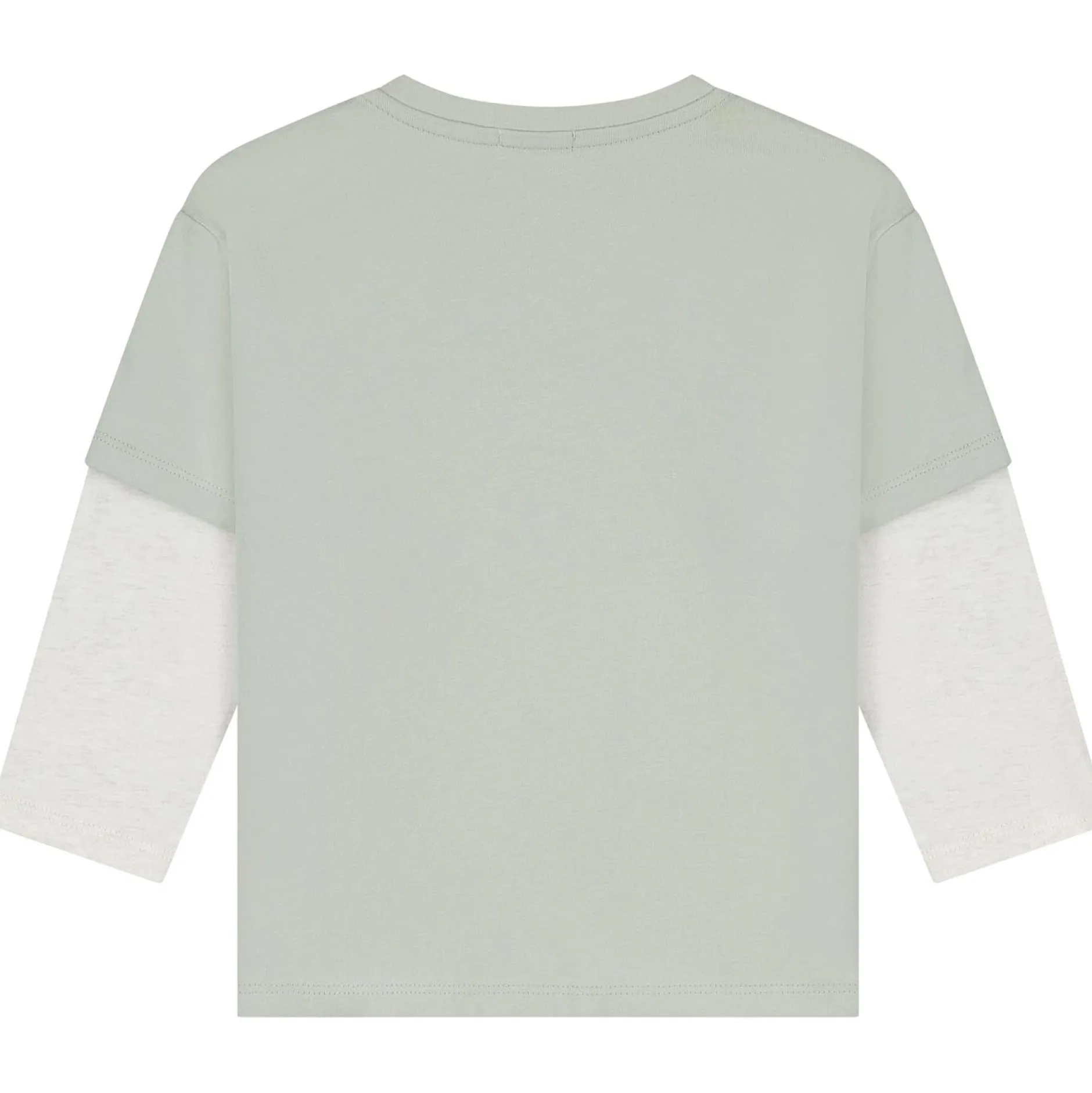 Shirts & Blouses|Shirts & Blouses*Sweet Petit peuter shirt lange mouwen meerkleurig groen Soft Green