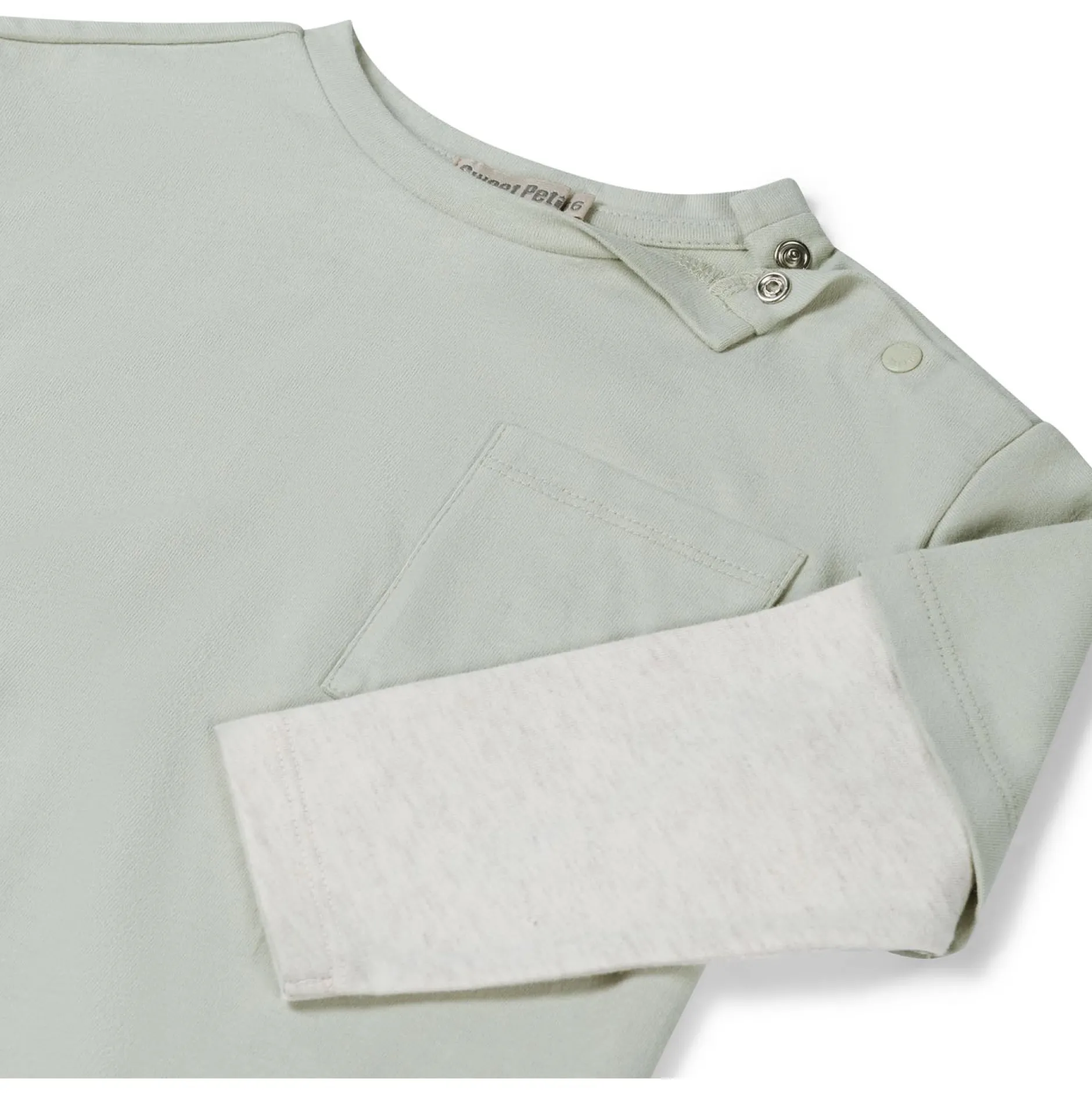 Shirts & Blouses|Shirts & Blouses*Sweet Petit peuter shirt lange mouwen meerkleurig groen Soft Green