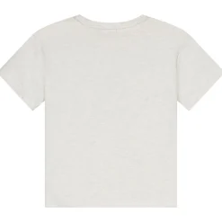 Shirts & Blouses|Shirts & Blouses*Sweet Petit peuter shirt korte mouwen printopdruk beige Soft Ecru Melange
