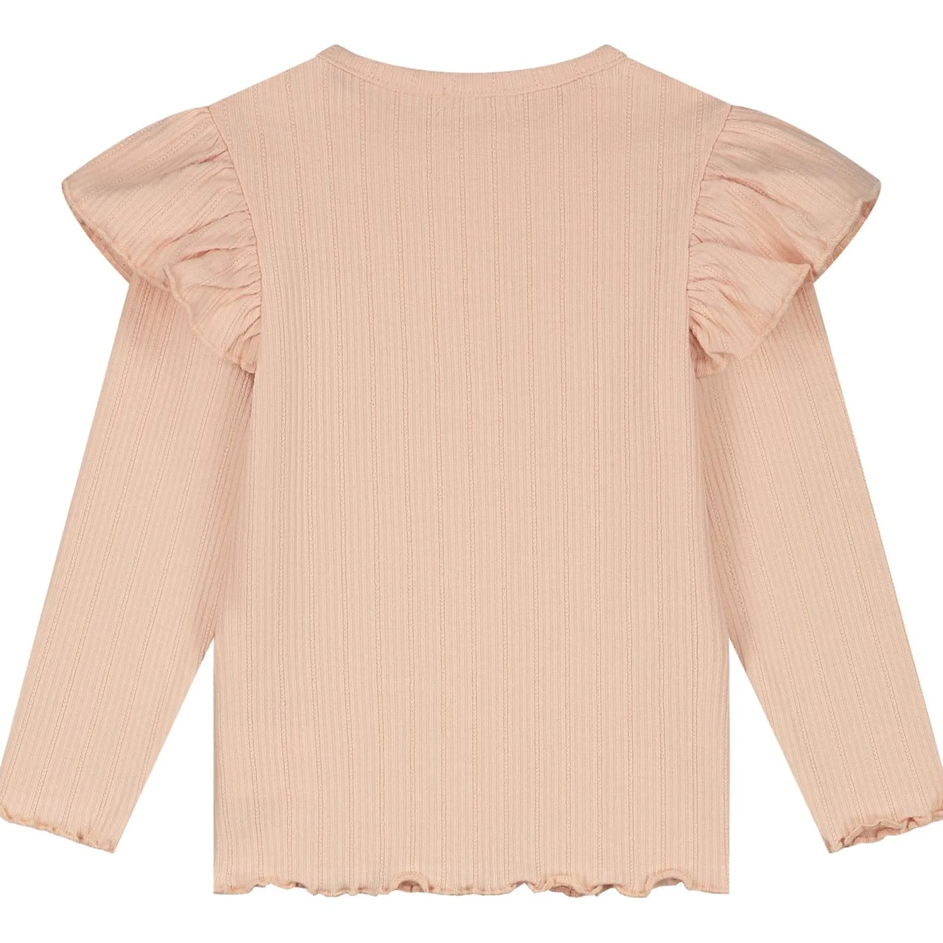 Shirts & Blouses|Shirts & Blouses*Sweet Petit peuter shirt Meave lange mouwen effen roze Light Salmon