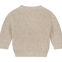 Truien & Vesten|Truien & Vesten*Sweet Petit peuter trui Charlie lange mouwen melee beige Soft Ecru Melange
