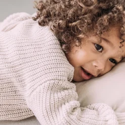 Truien & Vesten|Truien & Vesten*Sweet Petit peuter trui Charlie lange mouwen melee beige Soft Ecru Melange