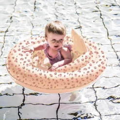Zwembadjes*Swim Essentials zwemzitje panter 0-1 jaar Blossom Pink