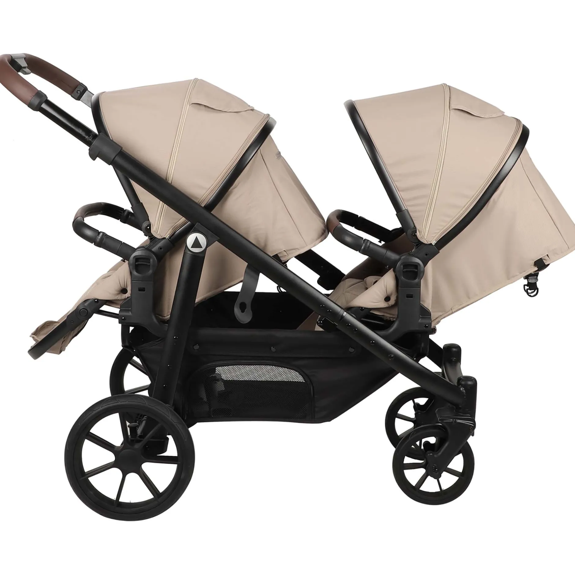 Frames Met Zit|Duo Kinderwagens*Topmark 2 Combi duowagen Sandbrown