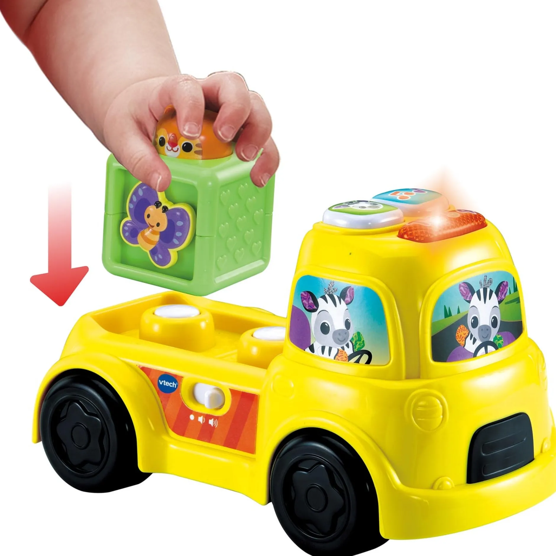Auto's, Treinen & Garages|Speelgoed Auto's*VTech Blokkenpret Truck Multi