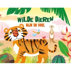 Kinderboeken*Boeken Wilde dieren kijk en voel boek Multi