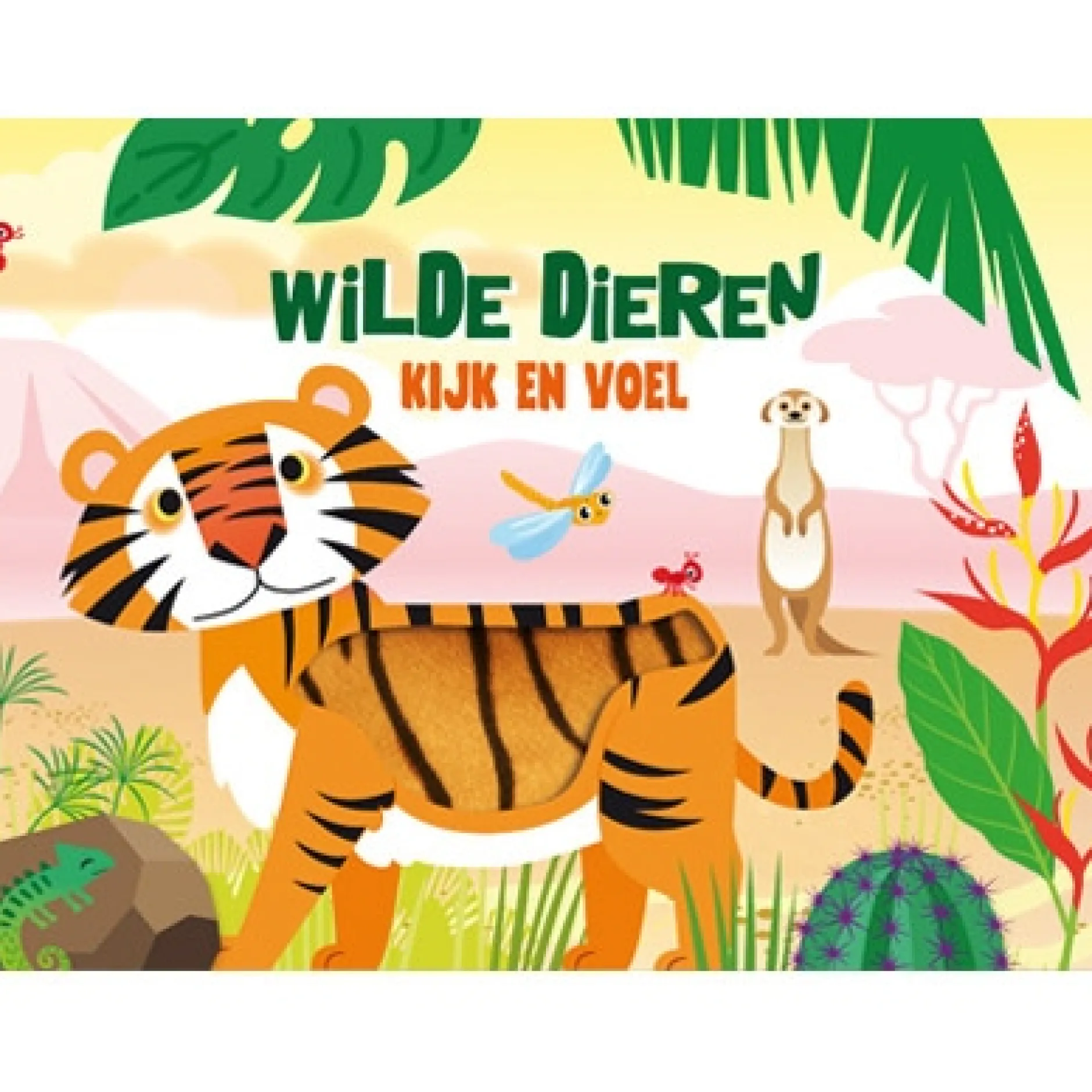 Kinderboeken*Boeken Wilde dieren kijk en voel boek Multi