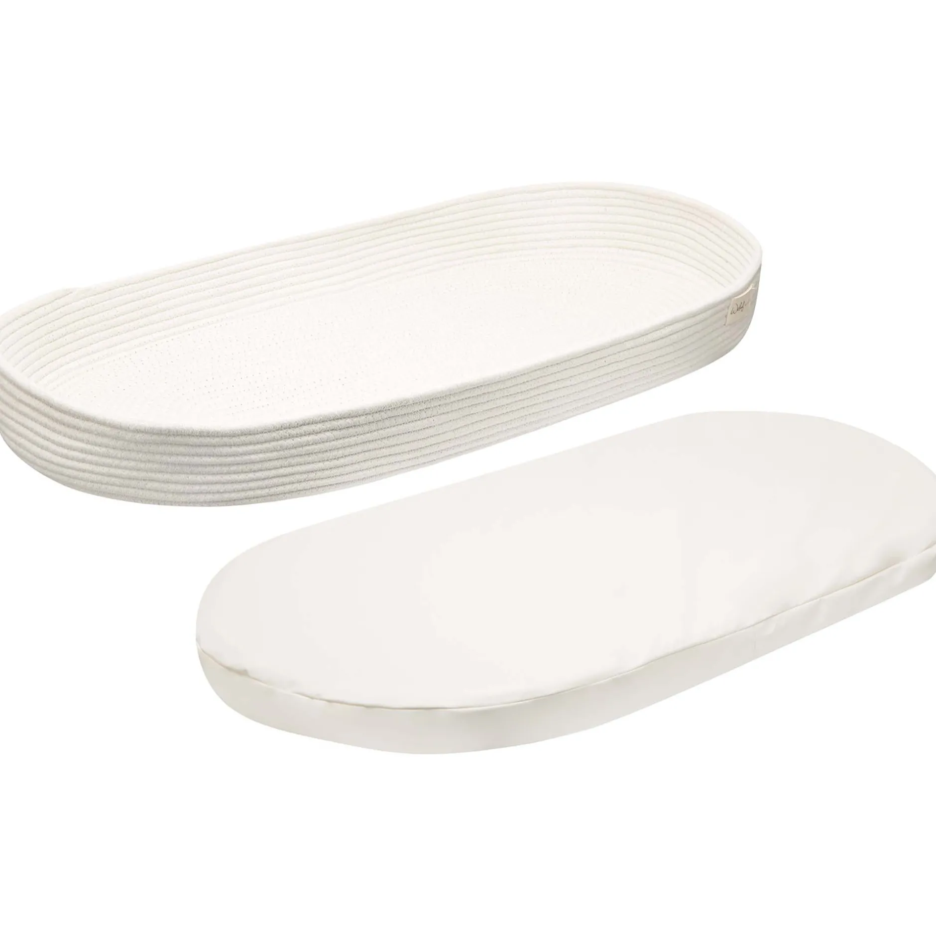Aankleedkussens & -Hoezen*Witlof for kids Mozes Verschoningsmand wit