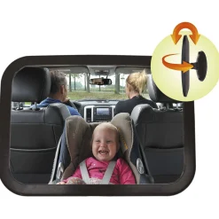 Autostoelen Groep 1*Yrda Autospiegel verstelbaar achterbank Black