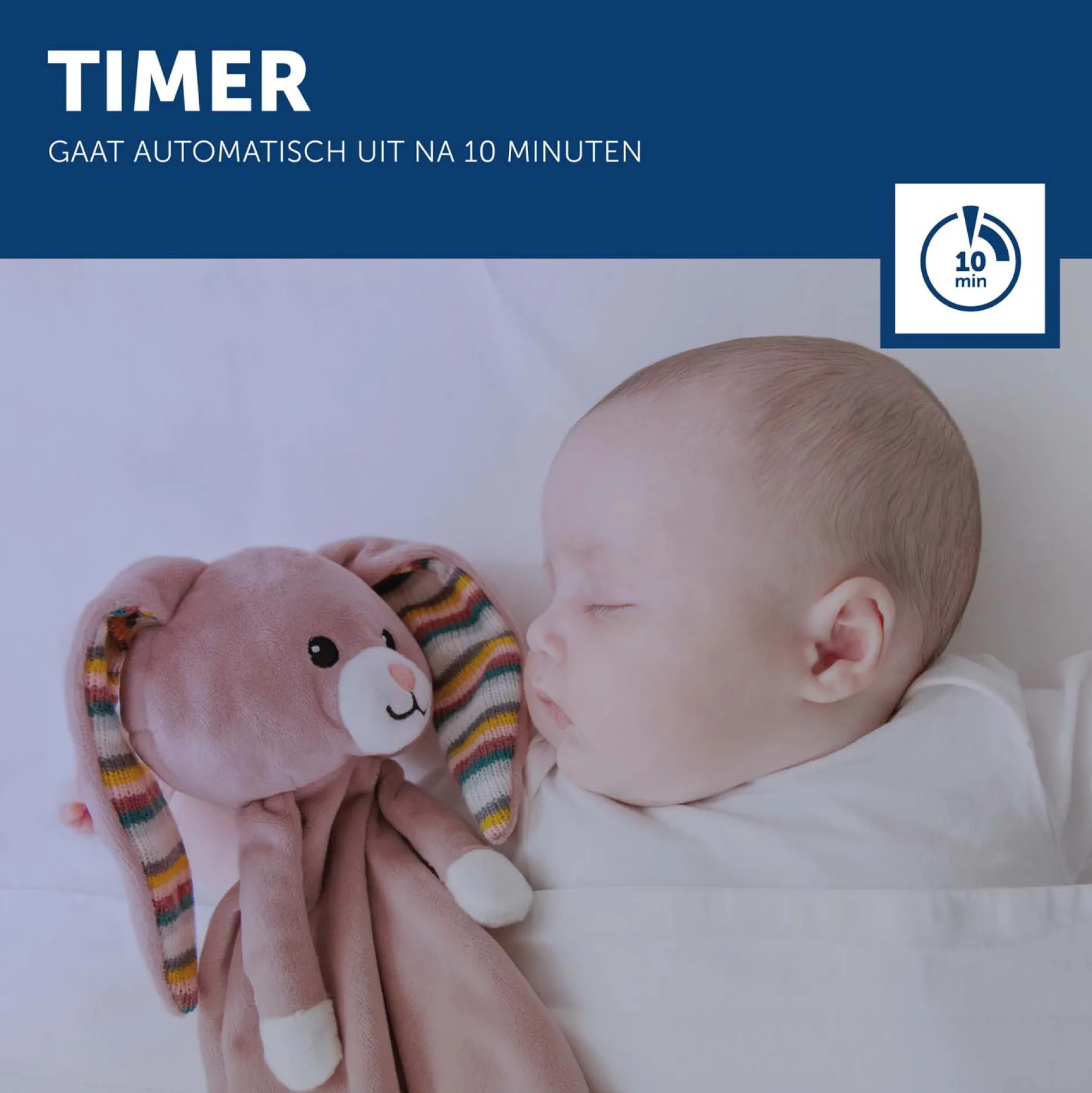 Slaaptrainers|Nachtlampjes*Zazu Knuffeldoekje Comforter Rabbit Becky roze