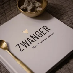 Zwangerschapsboeken*Boeken Zwanger - Mijn 9 maanden dagboek White